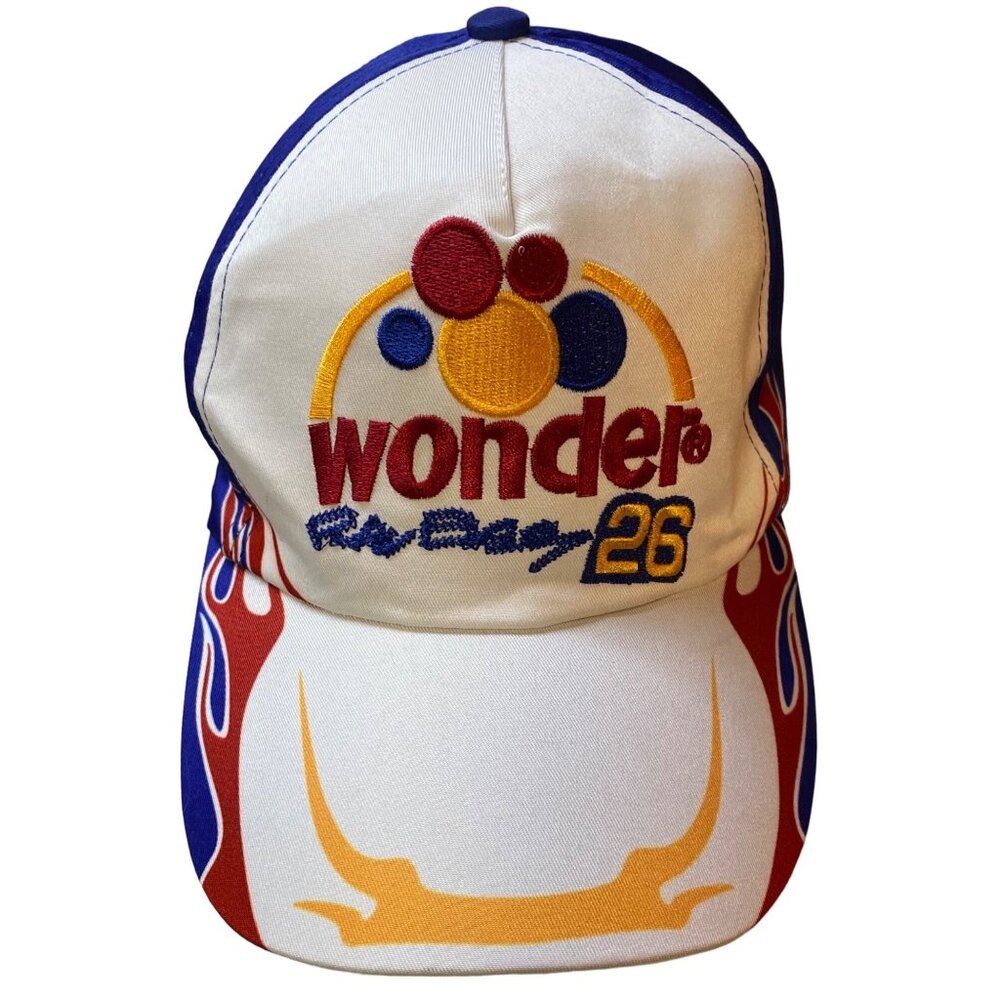 NEW Ricky Bobby #26 Wonder Bread Talladega Nights Cap Hat Racing Flames  Nascar